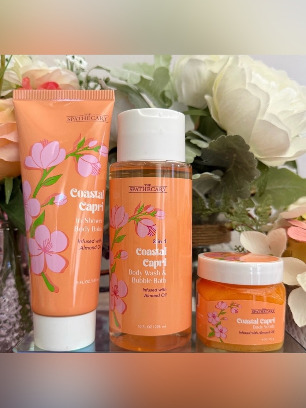 🆕🪷 SPATHECARY LIMITED EDITION “COASTAL CAPRI” BODY CARE SET. NEW FACTORY SEALED
